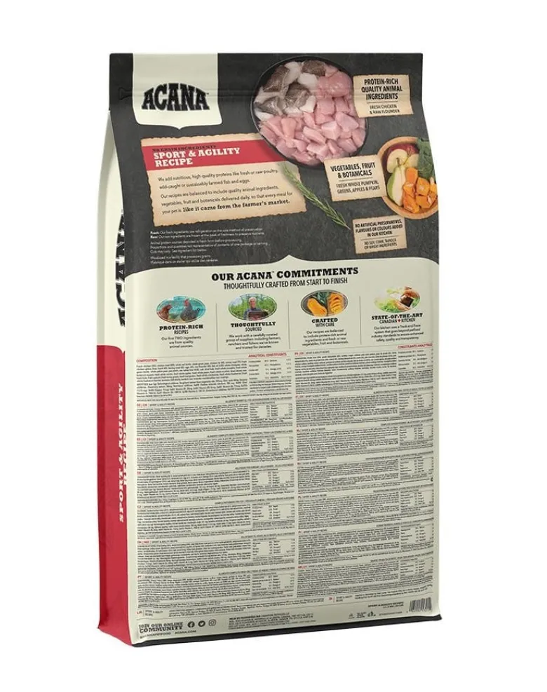 ACANA Adult sport agility 22,8 kg (2 x 11,4 kg)