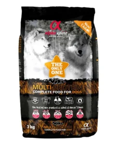 ALPHA SPIRIT Alimento secco completo per cani Multiprotein 3 kg
