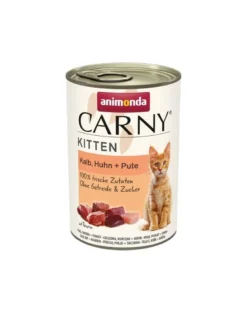 ANIMONDA Carny Kitten Veal&Chicken&Turkey 400 g vitello, pollo e tacchino per gattini