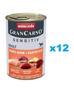 ANIMONDA Grancarno Sensitive 12 x 400g pollo con patate