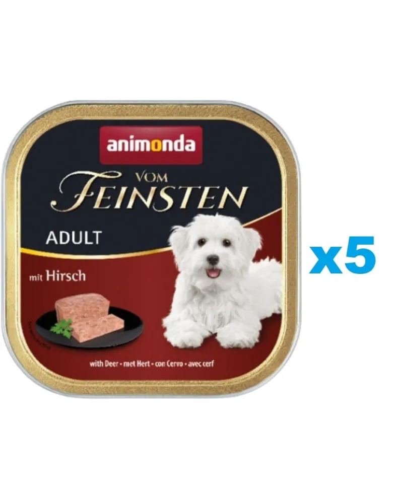 ANIMONDA Vom Feinsten Forest mix con cervo 5 x 150g