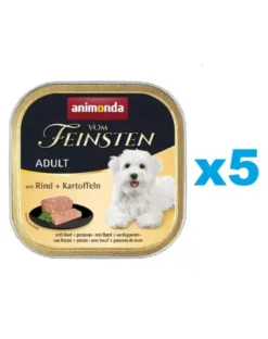 ANIMONDA Vom Feinsten Menue mix con manzo e patate 5 x 150g