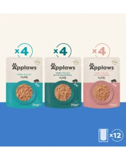 APPLAWS Applaws Selection Fish Multipack bustine di gelatina per gatti 12x70g