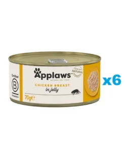APPLAWS Cat Adult Chicken Breast in Jelly pollo in gelatina 6 x 70g