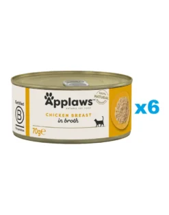 APPLAWS Cat Adult Chicken Breast Petto di pollo 6 x 70g
