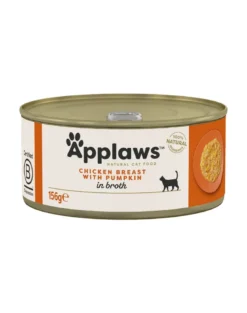 APPLAWS Cat Adult Chicken Breast with Pumpkin in Broth petto di pollo e zucca in brodo 72 x 156g