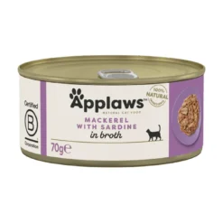 APPLAWS Cat Adult Mackerel with Sardine in Broth sgombri e sardine in brodo 6 x 70g