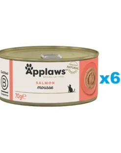 APPLAWS Cat Adult Mousse Salmon mousse di salmone 6 x 70g