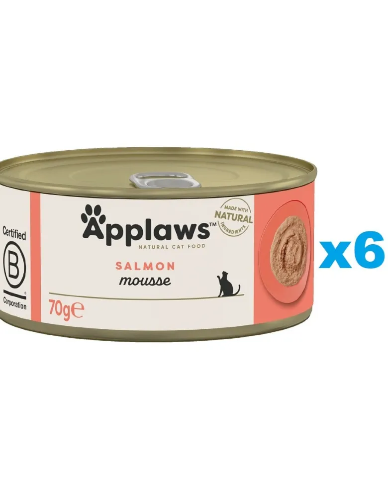 APPLAWS Cat Adult Mousse Salmon mousse di salmone 6 x 70g