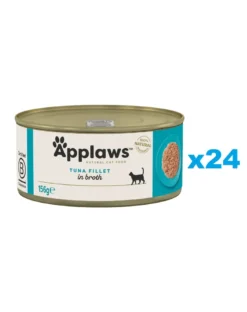 APPLAWS Cat Adult Tuna Fillet in Broth filetto di tonno in brodo 24 x 156g