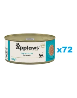 APPLAWS Cat Adult Tuna Fillet in Broth filetto di tonno in brodo 72 x 156g
