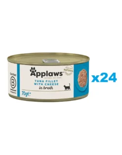 APPLAWS Cat Adult Tuna with Cheese in Broth tonno con formaggio in brodo 24 x 70g