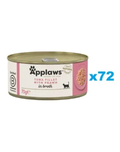 APPLAWS Cat Adult Tuna with Prawn in Broth tonno e gamberi in brodo 72 x 70g