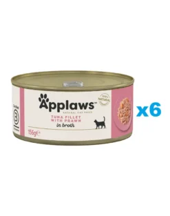 APPLAWS Cat Adult Tuna with Prawn in Broth tonno e gamberi in brodo 6 x 156g