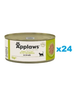 APPLAWS Cat Adult Tuna with Seaweed in Broth tonno con alghe in brodo 24 x 156g