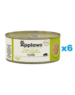 APPLAWS Cat Adult Tuna with Seaweed in Jelly tonno con alghe in gelatina 6 x 70g
