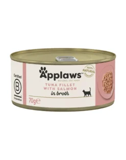 APPLAWS Cat Filetto di tonno con salmone in brodo 70g