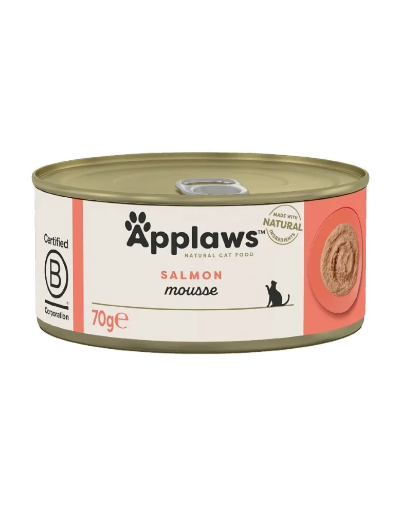 APPLAWS Cat Mousse Tin Cibo umido per gatti Salmone 70g