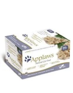 APPLAWS Cibo umido per gatti mix di pollo 8 x 60 g