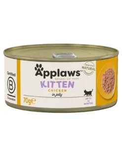 APPLAWS Kitten Chicken Breast cibo umido per gattini pollo in gelatina 6 x 70g