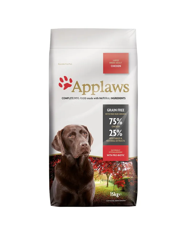 APPLAWS Large Breed 15 kg Chicken cibo secco per cani adulti di taglia grande pollo
