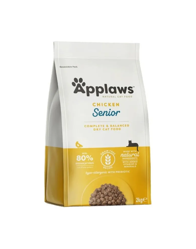 APPLAWS Senior chicken 2 kg cibo secco con pollo per gatti anziani
