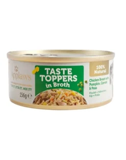 APPLAWS Taste ToppersPetto di pollo, zucca e piselli in brodo 156g