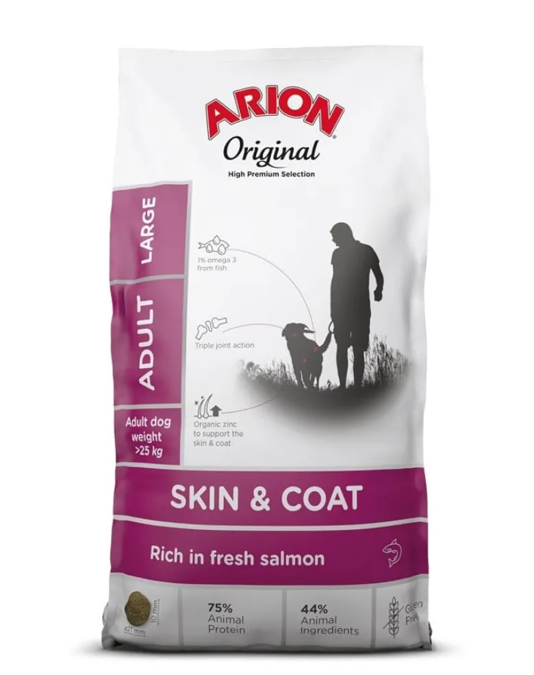 ARION Original Skin & Coat Adult Large Salmon Rice 12 kg