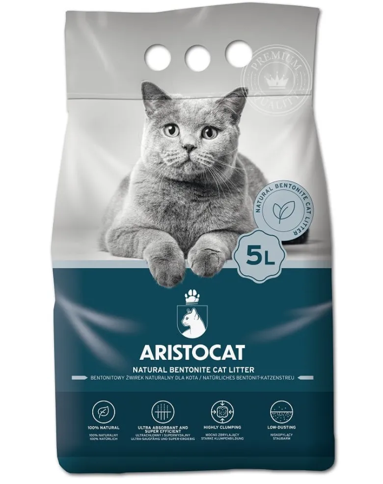 ARISTOCAT Lettiera in bentonite naturale 20l (4x5l)