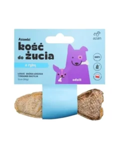 AZANKI Ossa con salmone Pesce per cani 12cm