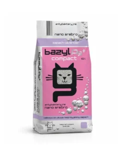 BAZYL Ag+ Compact Lavender 10L lettiera di bentonite con ioni d'argento, profumo di lavanda