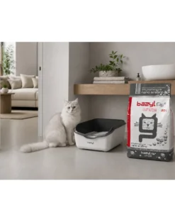 BAZYL Ag+ Compact White 20 L lettiera per gatti con nanosilver