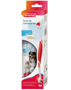 BEAPHAR Dental Kit spazzolino e dentifricio per cani e gatti