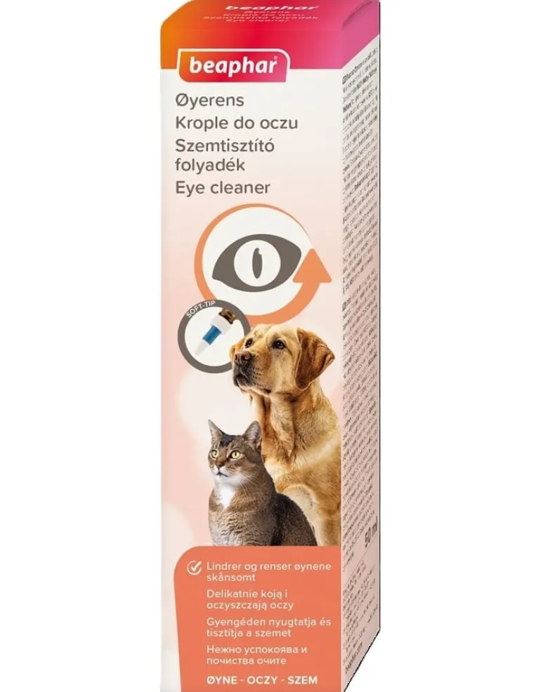 BEAPHAR Oftal Gocce per la cura degli occhi per cani e gatti 50 ml