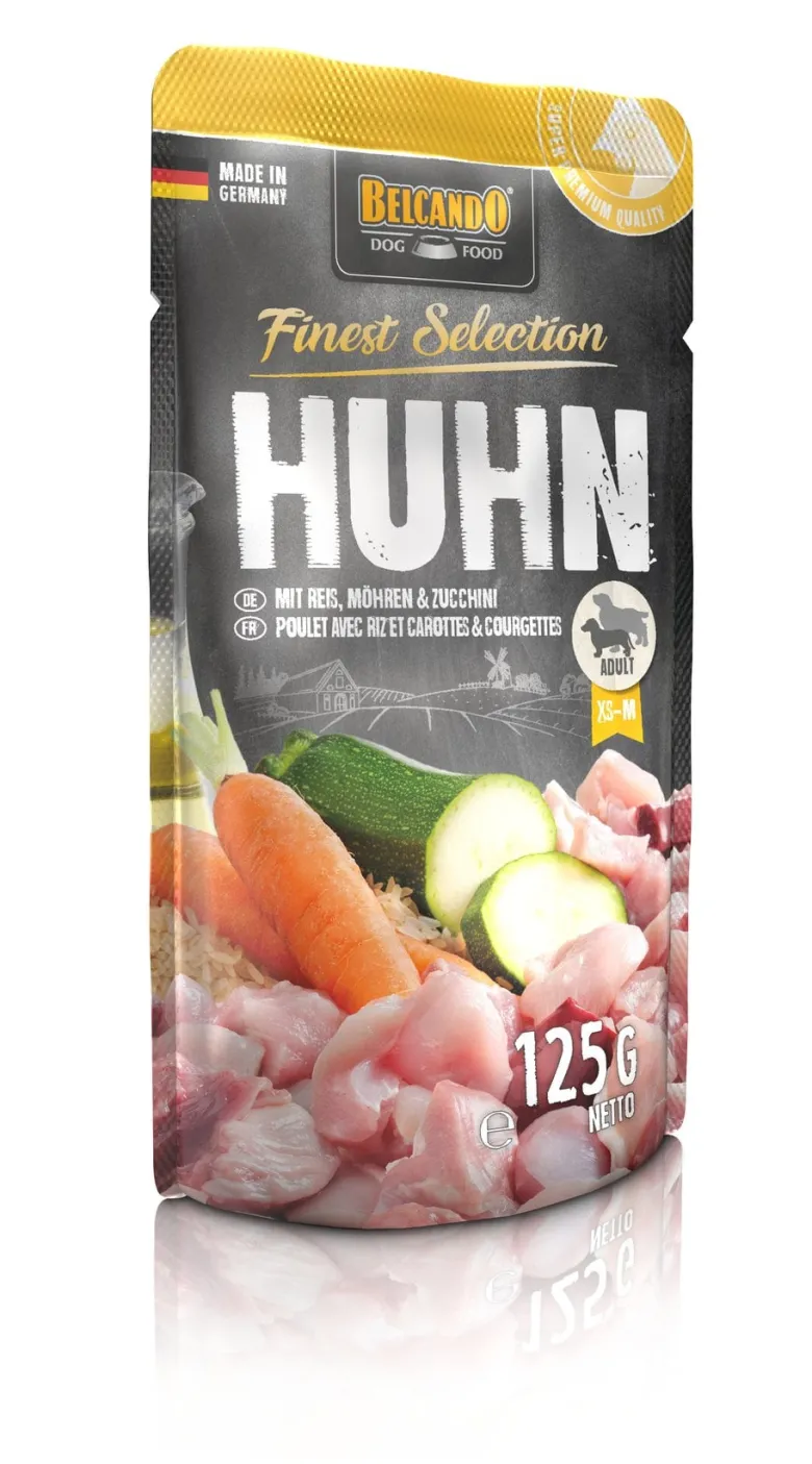 BELCANDO Finest Selection Pollo, riso e carote 24 x 125g cibo umido per cani