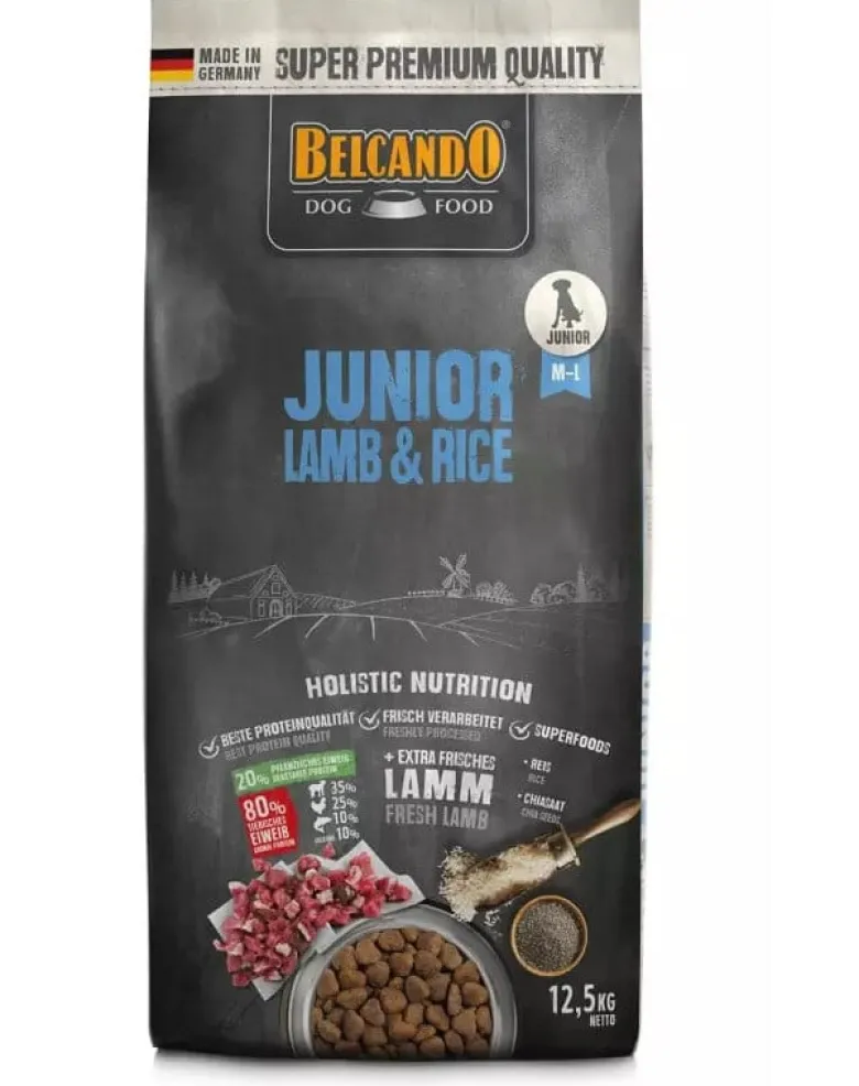 BELCANDO Junior Lamb & Rice M-L 25kg (2x12.5kg)