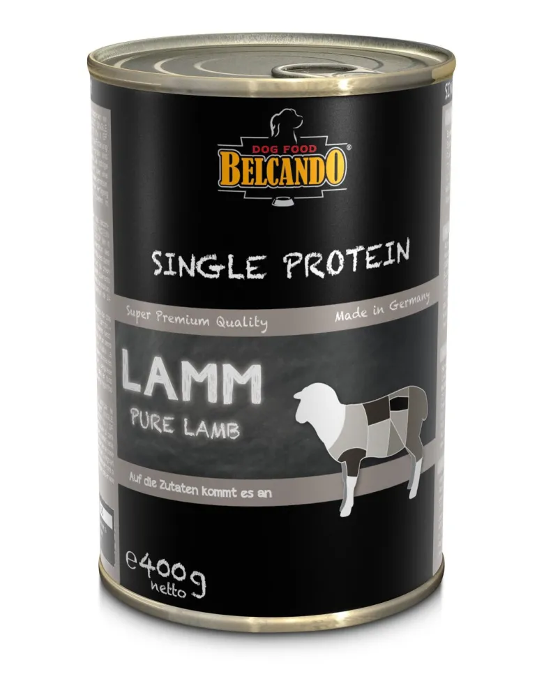 BELCANDO Single Protein Agnello 400 g di cibo umido per cani