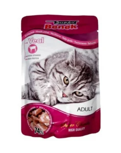 BENEK Bustina per gatti con pezzi di vitello in salsa 100g