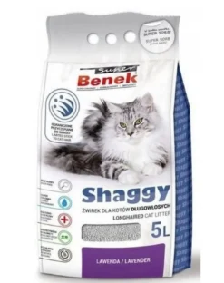 BENEK Shaggy lawenda 5 l lettiera per gatti in bentonite