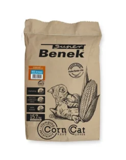 BENEK Super corn cat Lettiera agglomerante di mais al profumo di brezza marina 25 l