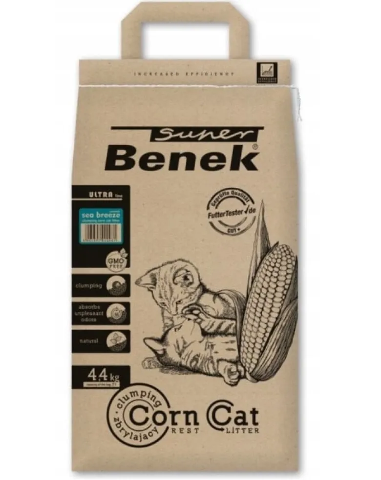 BENEK Super Corn Cat Ultra graniglia di mais Sea Breeze 7 l