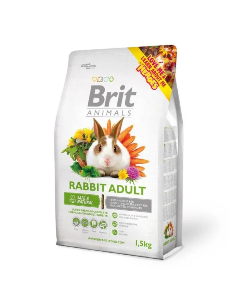BRIT ANIMALS Rabbit Adult Complete 1,5kg per conigli adulti