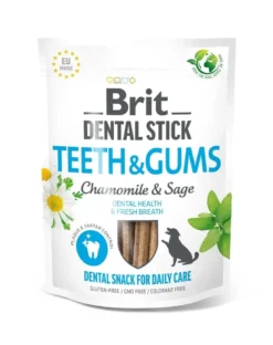 BRIT BRIT Dental Stick Teeth and Gums camomilla e salvia 251 g snack dentale per cani che supporta la salute dei denti e delle gengive