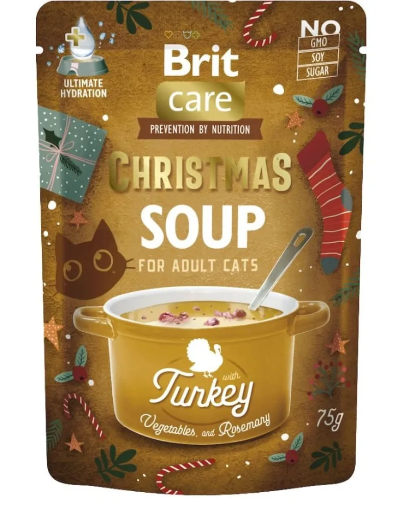 BRIT Care Cat Christmas Soup Turkey 75g zuppa di tacchino e verdure per gatti