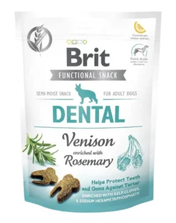 BRIT Care Dog Functional snack Dental Venison 150g Una delizia di selvaggina per denti sani