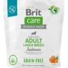 BRIT CARE Dog Grain-Free Adult large breed salmon con salmone per cani adulti di taglia grande 1kg