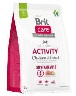 BRIT CARE Dog Sustainable Activity chicken insekt per cani adulti attivi con pollo e insetti 3 kg