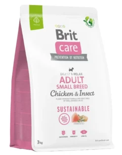 BRIT Care Dog Sustainable Adult Small Breed cibo secco con pollo e insetti 3 kg