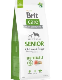 BRIT Care Dog Sustainable Senior Chicken & Insect per cani anziani con pollo e insetti 12 kg