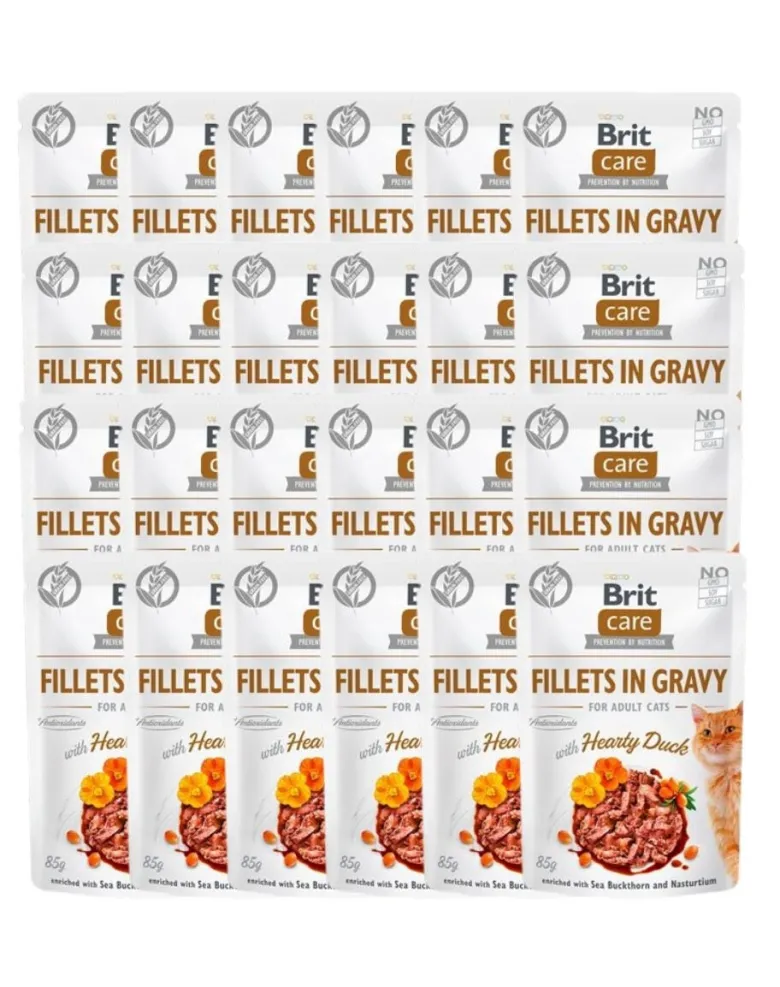 BRIT Care Fillets in gravy anatra 24 x 85 g filetti d'anatra in salsa